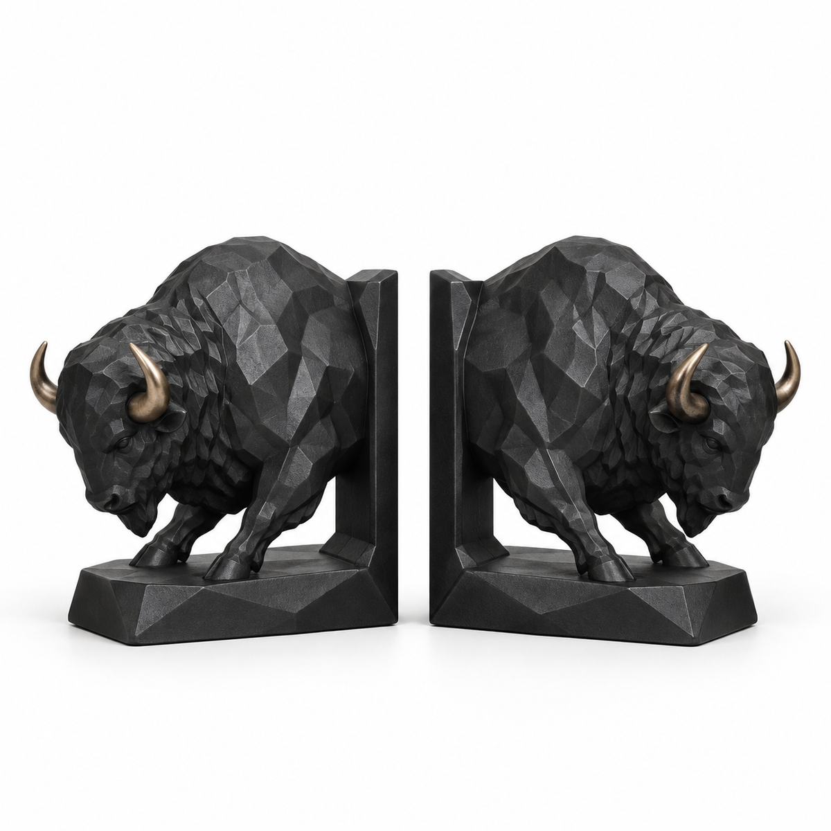 Iron Bison Bookends