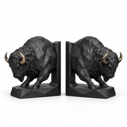 Iron Bison Bookends