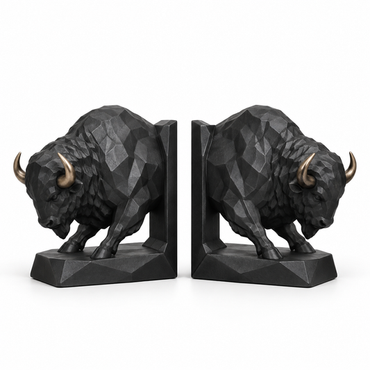 Iron Bison Bookends