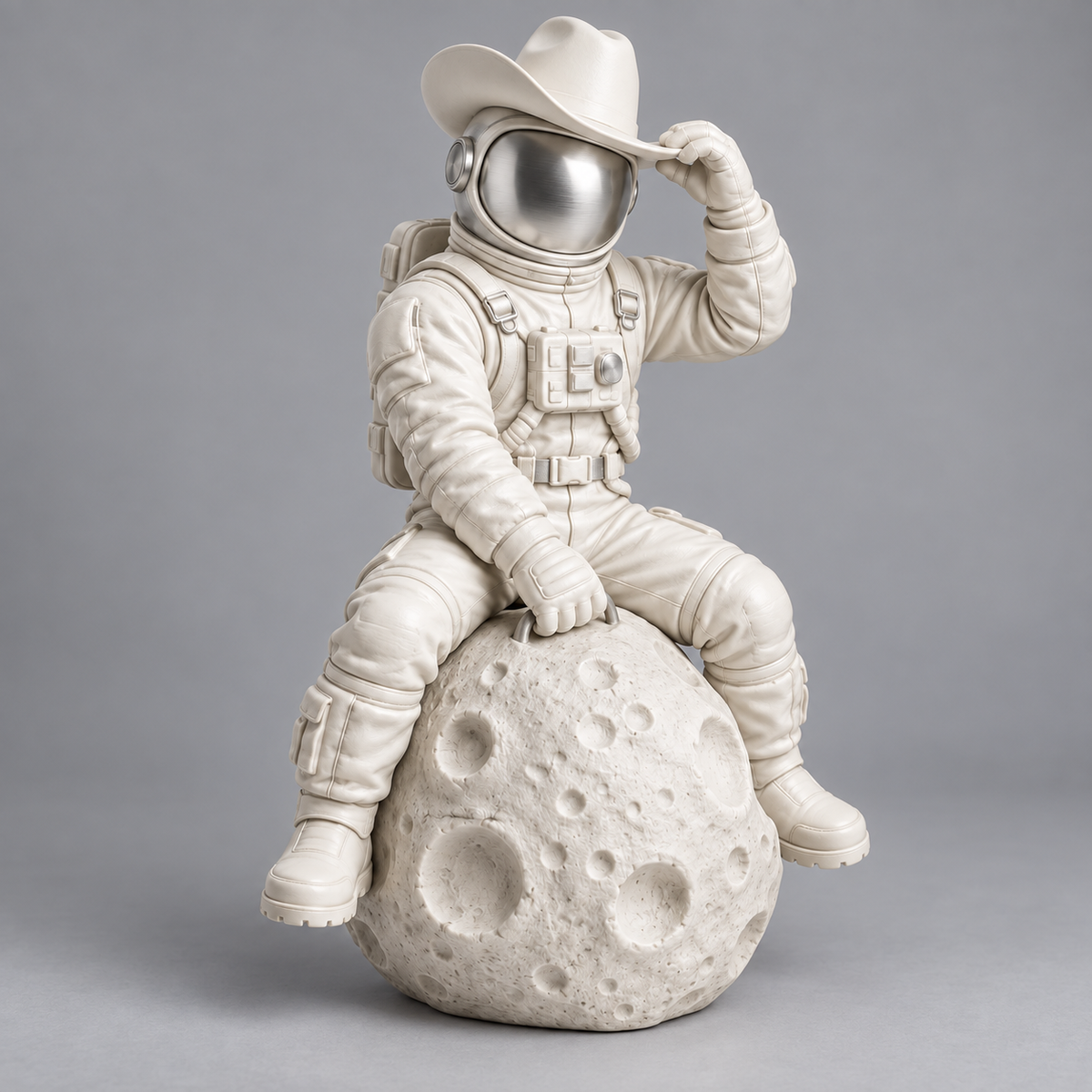 Rodeo Astronaut Desk Sculpture
