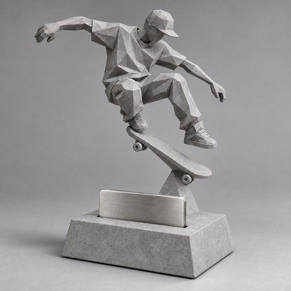Concrete Skater Card Stand