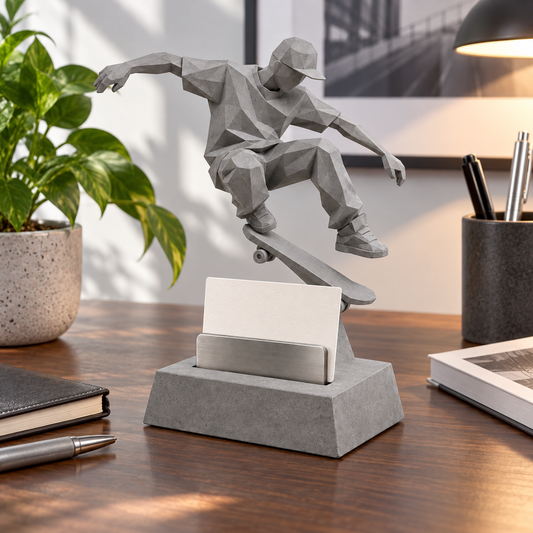 Concrete Skater Card Stand