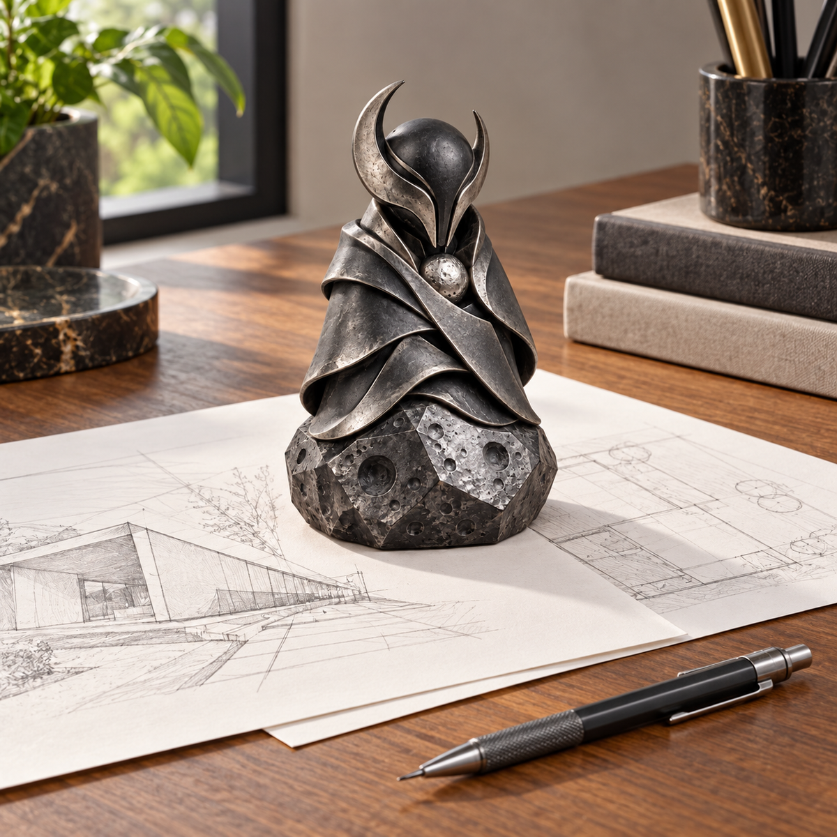 Lunar Warden Paperweight